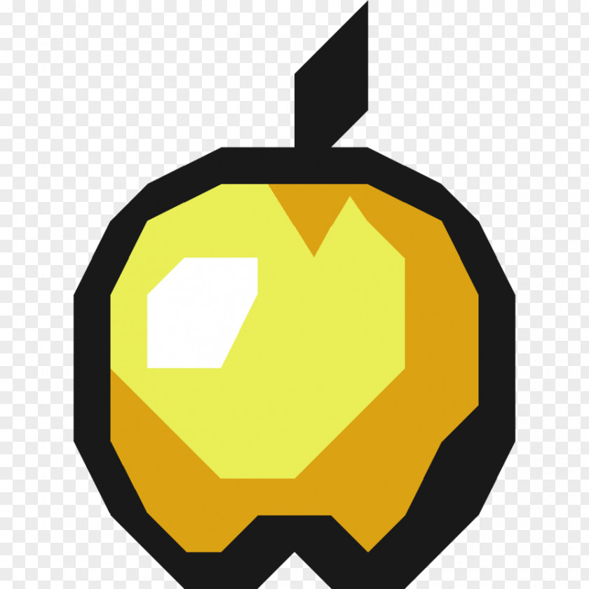 Minecraft Golden Apple Item Drawing PNG