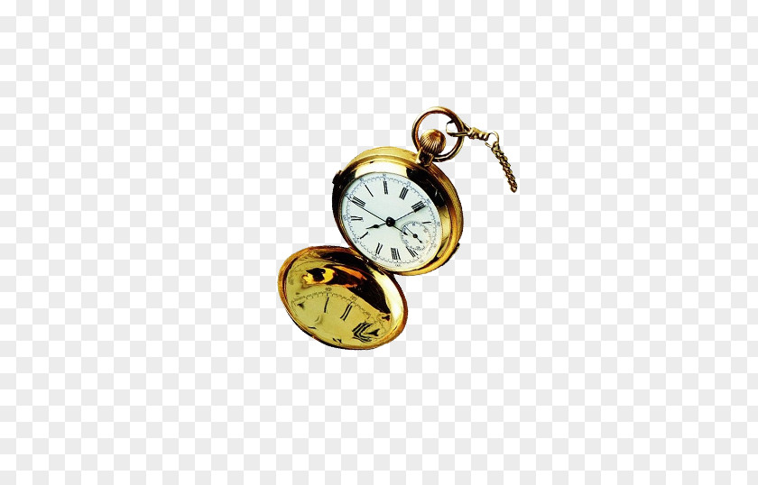 Open Gold Watches Pocket Watch Clock PNG