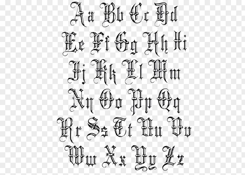 Tattoo Ideas For Men Lettering Old English Flash PNG