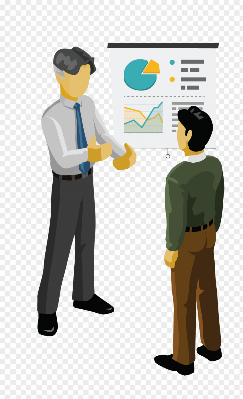 Vector Business People Isometric Projection PNG