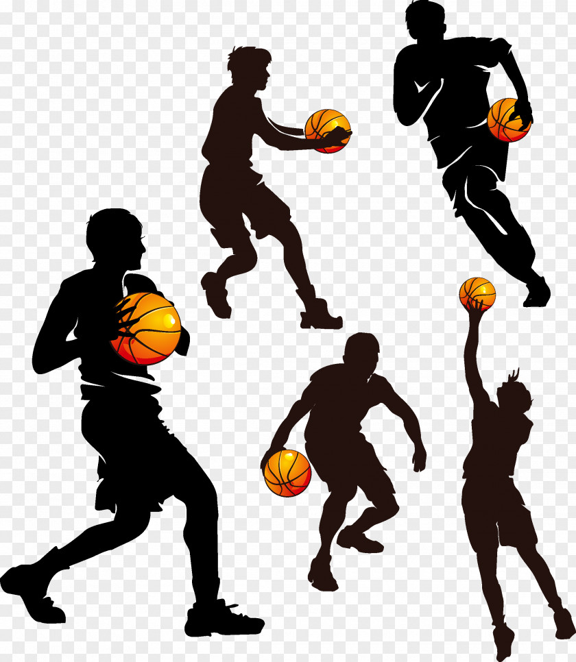 Basketball Silhouette Sport Clip Art PNG