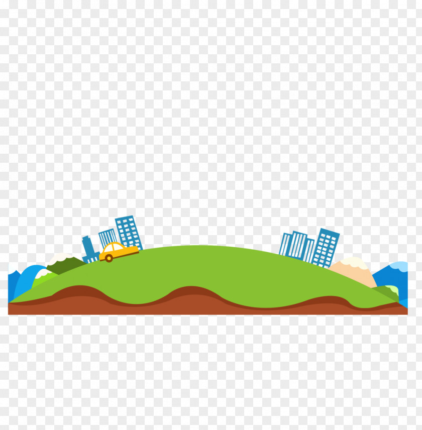 Green Earth Our Home Building Cartoon Animation PNG