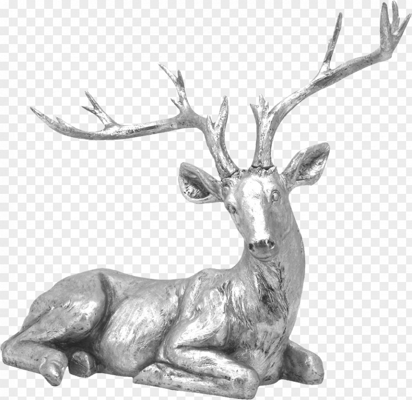 Metal Sculpture Deer Formosan Sika PNG