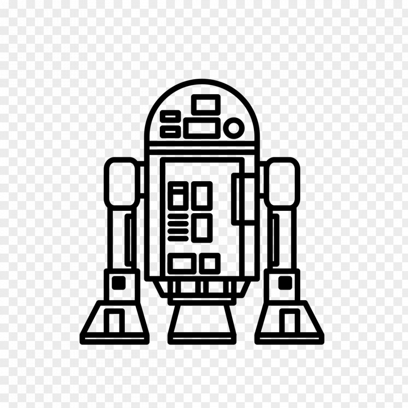 R2d2 R2-D2 Luke Skywalker Drawing Coloring Book Line Art PNG