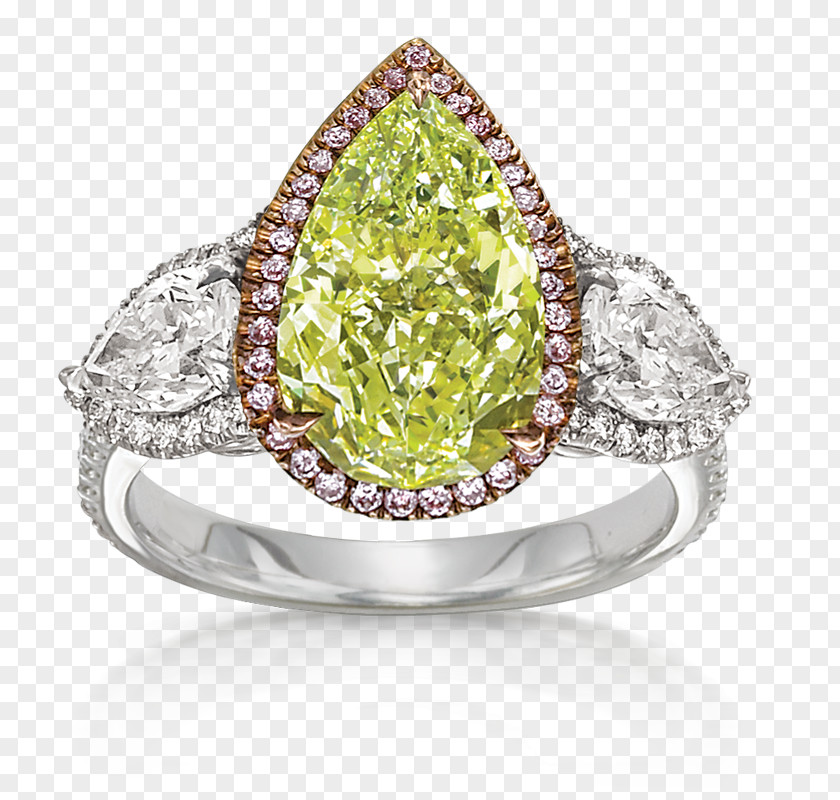 Ring Dresden Green Diamond Color Jewellery PNG