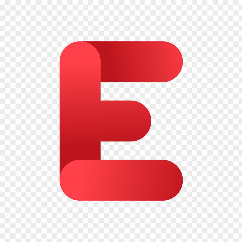 The Red Letter E Icon PNG