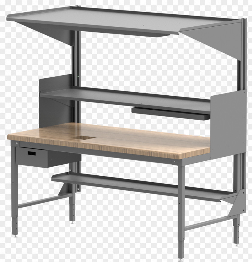 Wooden Table Top Workstation Tiffin Metal Products Co. Human Factors And Ergonomics PNG