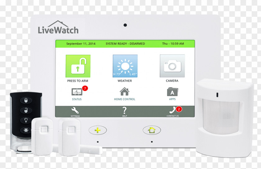 Android Touchscreen Security Alarms & Systems Home Automation Kits Display Device PNG