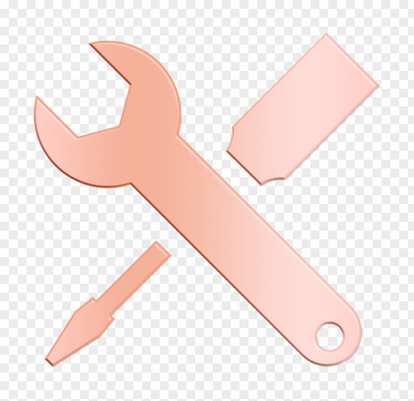 Hand Material Property Interface Icon Screwdriver And Wrench Spanner PNG