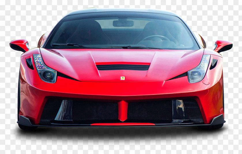 Red Ferrari 458 Italia Sports Car PNG