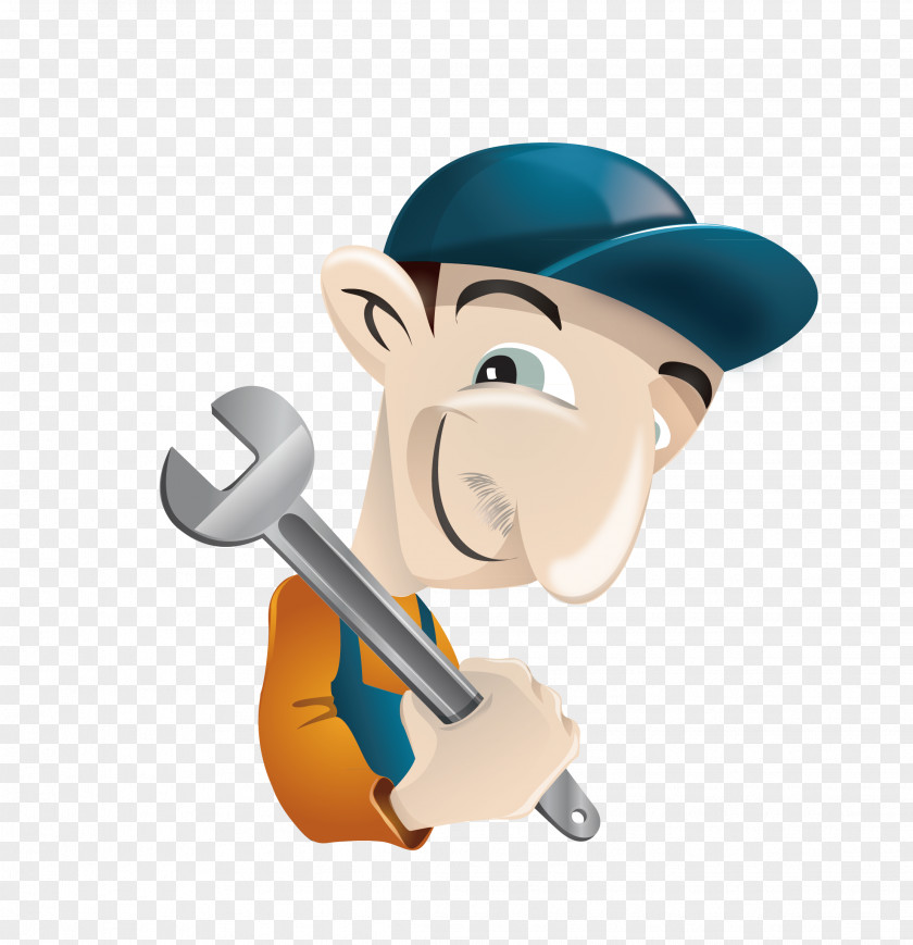 Take The Master Of Wrench Cartoon Mechanic Clip Art PNG