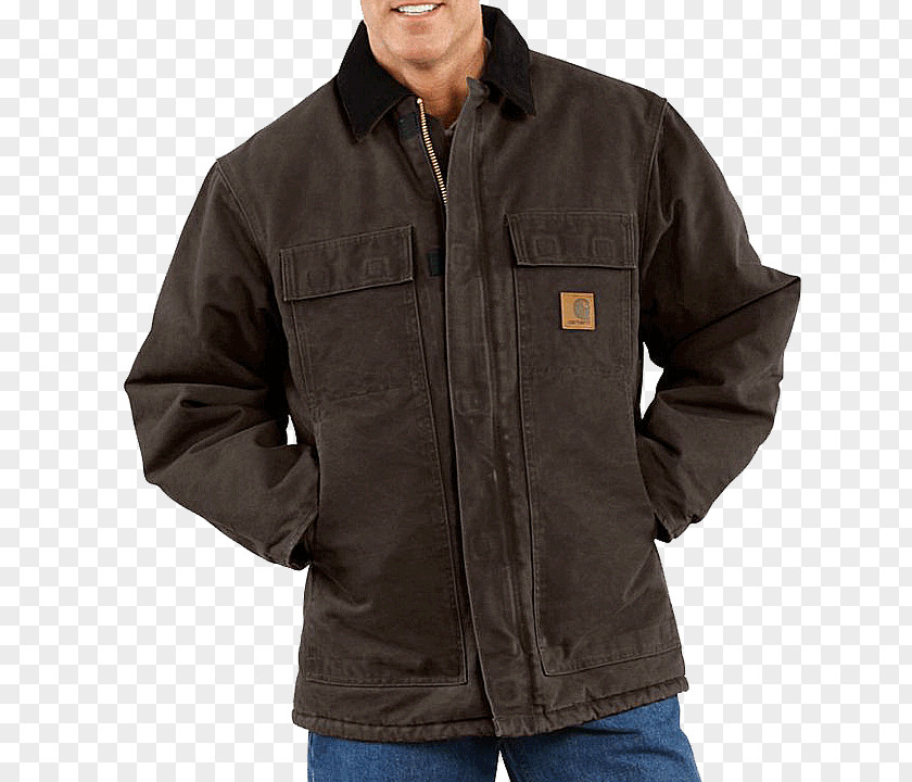 Carhartt Coat Jacket Workwear Lining PNG