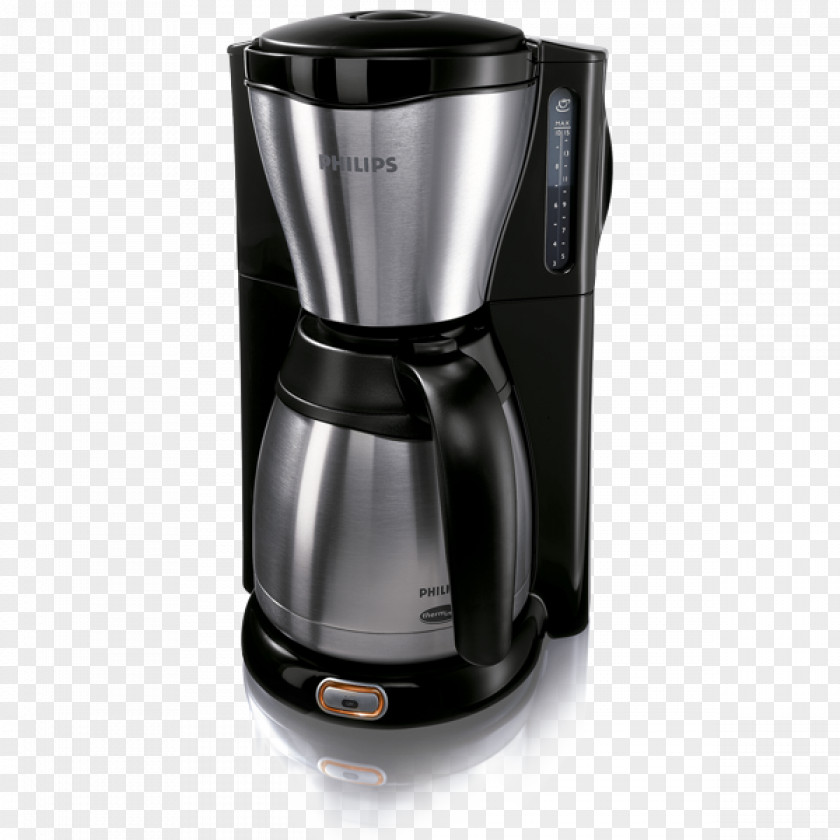 Coffee Coffeemaker Maker Philips Gaia Therm Stainless Steel Brewed PHILIPS HD7546/25 Viva Collection Kaffebryggare PNG