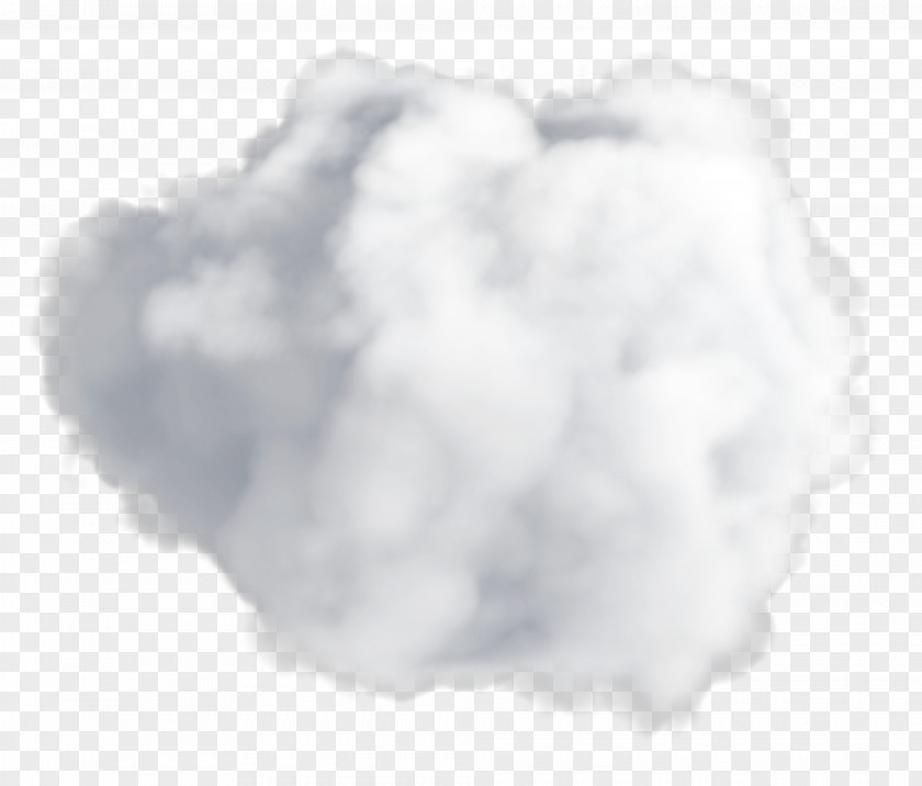 Fluffy Cloud Transparent Clipart Black And White Sky PNG