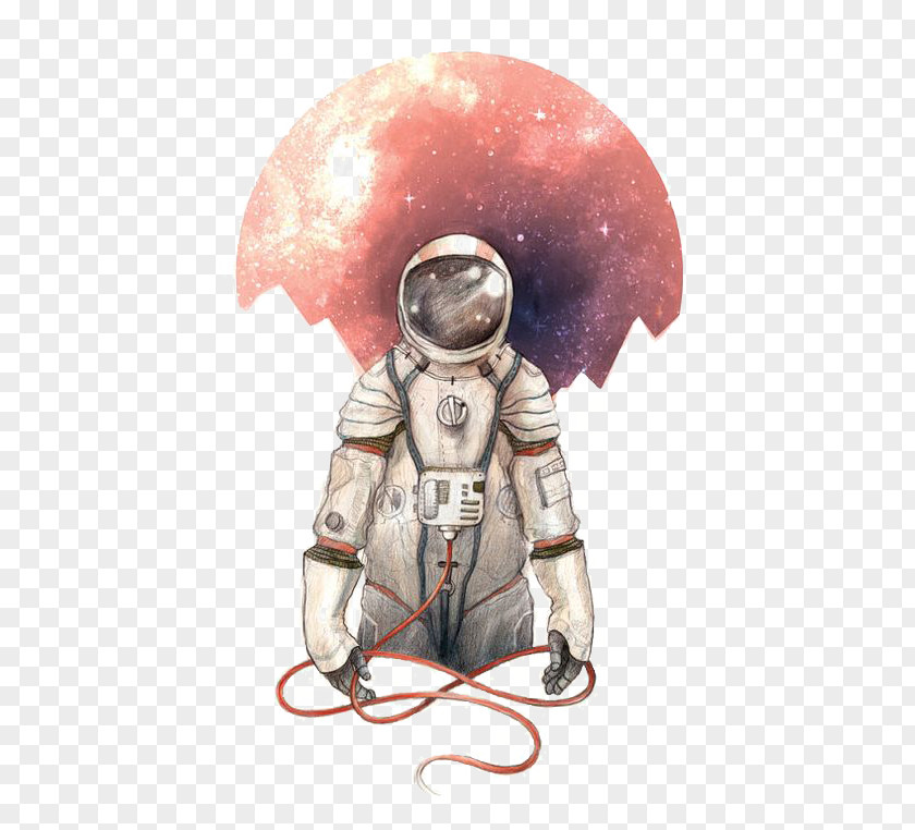 Astronaut I Want To Be An Art Illustration PNG