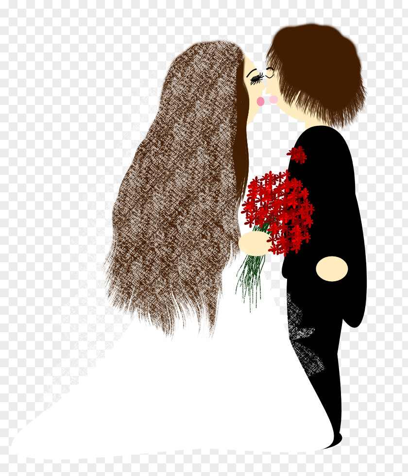 Bride Groom Image Portrait Art Drawing PNG