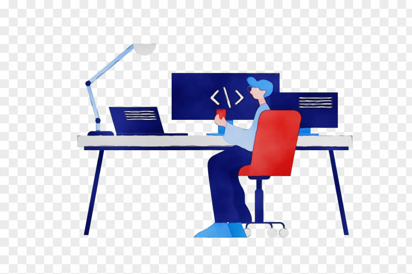 Job Office Chair Desk Angle Line Design PNG