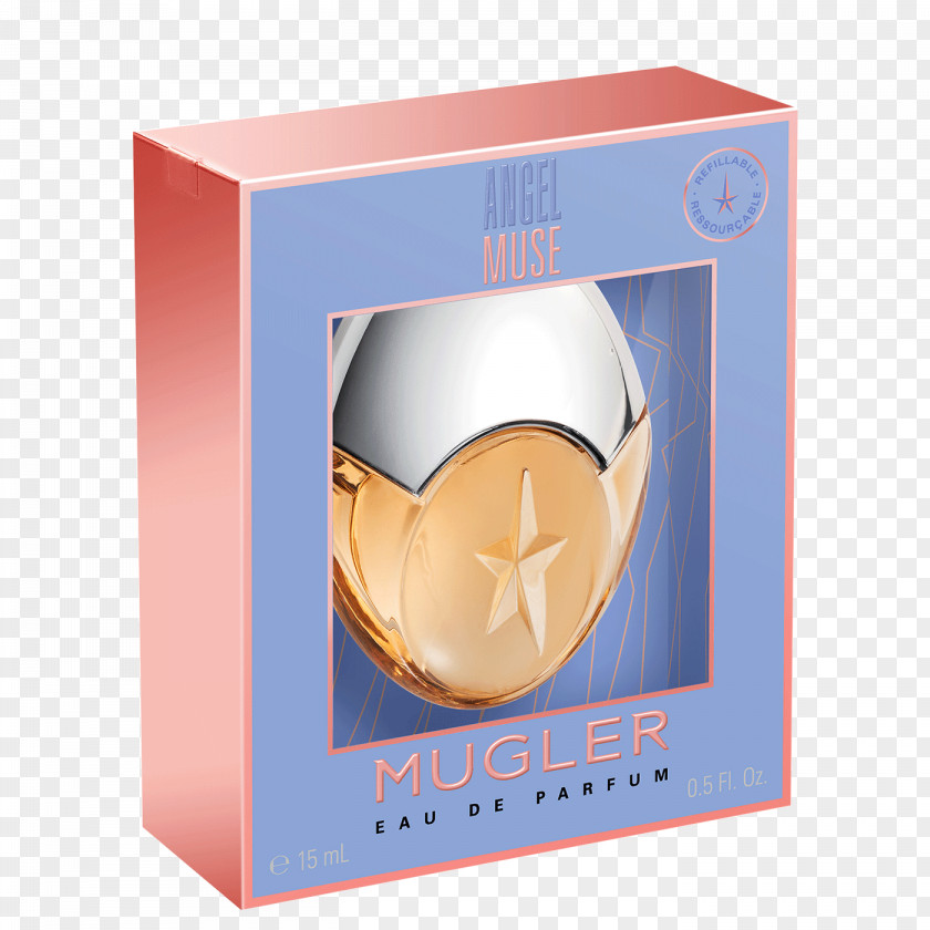 Perfume Eau De Toilette Thierry Mugler Angel Muse 50ml Refillable Parfum Gift Set With Miniature Aura PNG
