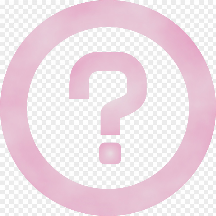 Pink Circle Font Number Symbol PNG
