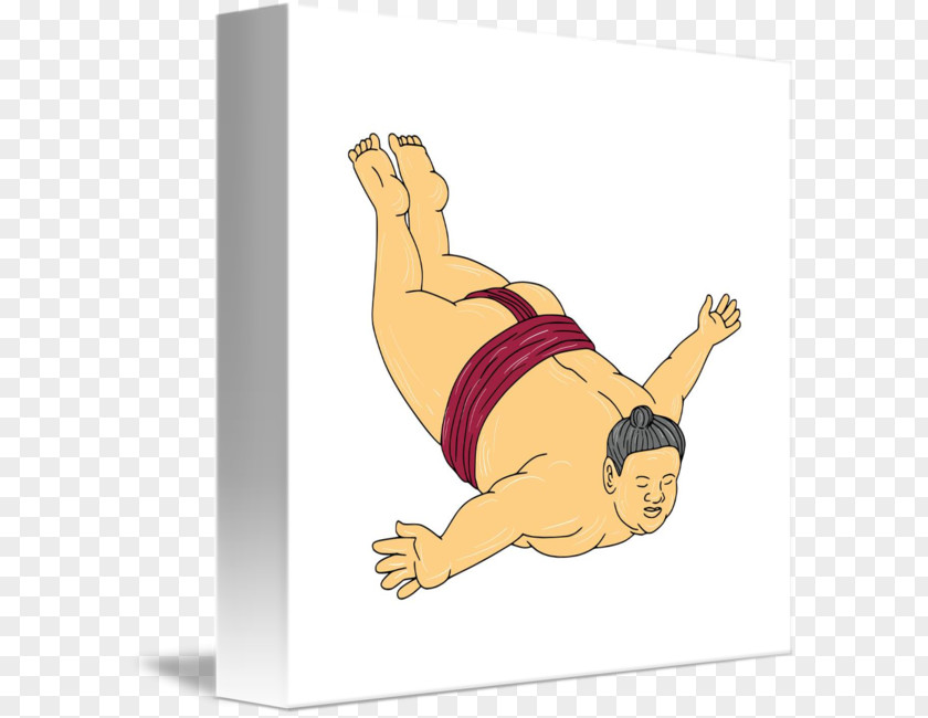 Sumo Canvas Print Drawing Rikishi Art PNG