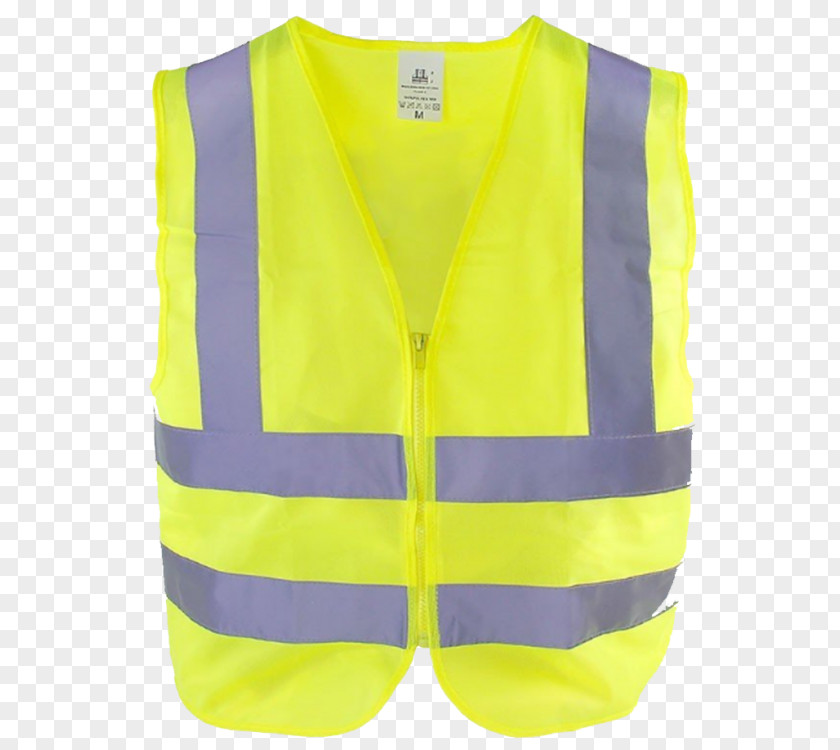 Zipper Gilets High-visibility Clothing Safety PNG