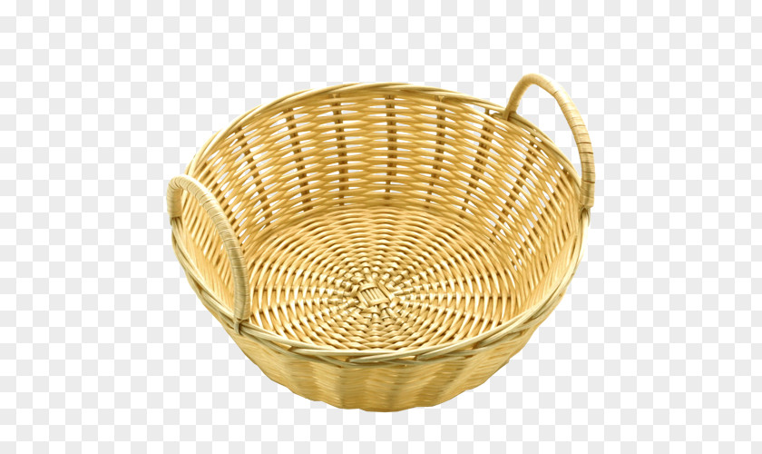Rattan Basket Bread Wicker Wood PNG
