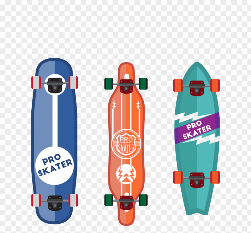 Skateboard Longboard Euclidean Vector Surfing PNG