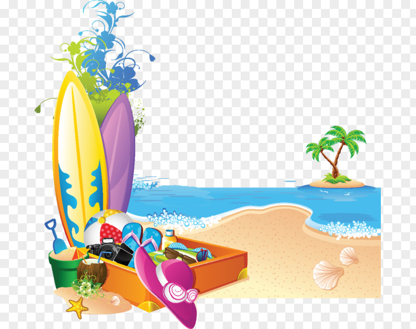 Vektor Beach Clip Art PNG