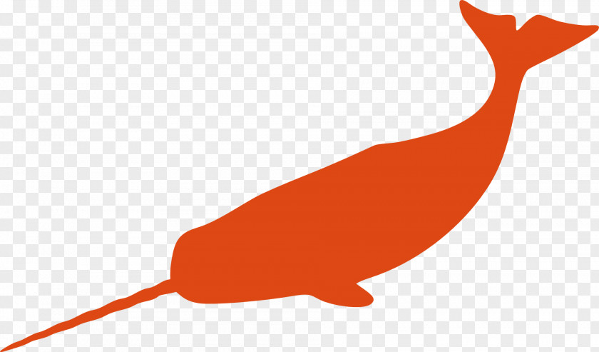 Whale Narwhal Silhouette Clip Art PNG