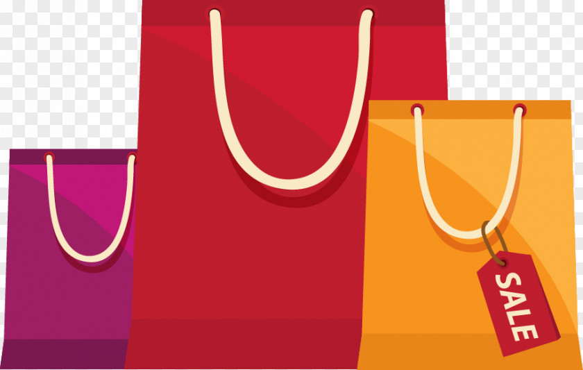 Cartoon Fashion Shopping Bags Bag PNG