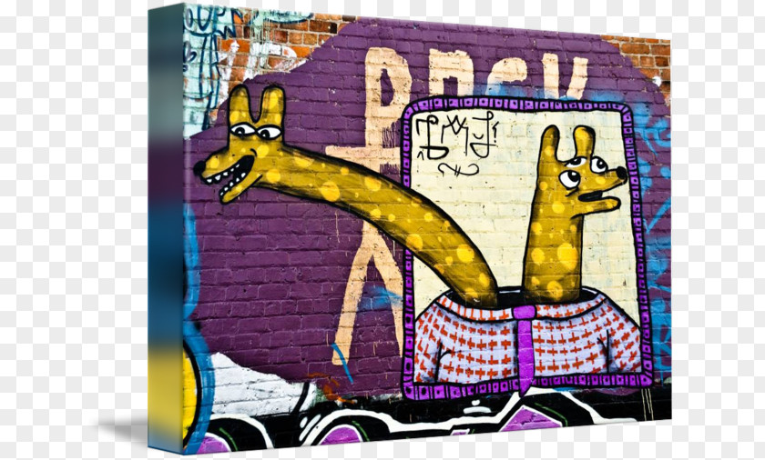 Graffiti Wall Art Gallery Wrap Poster Canvas PNG