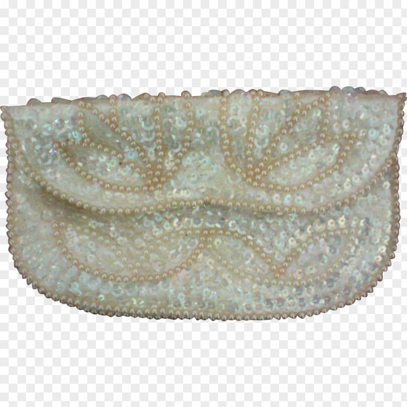 Sequin Clutch Envelope Beadwork Beige PNG