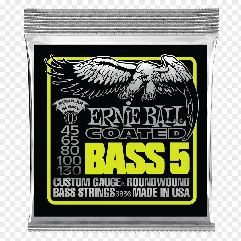 Bass Guitar String Flatwound Double Electric PNG