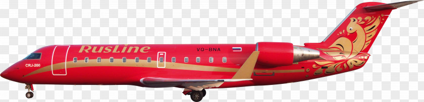 Red Plane RusLine Airline Airplane Koltsovo Airport Air Travel PNG