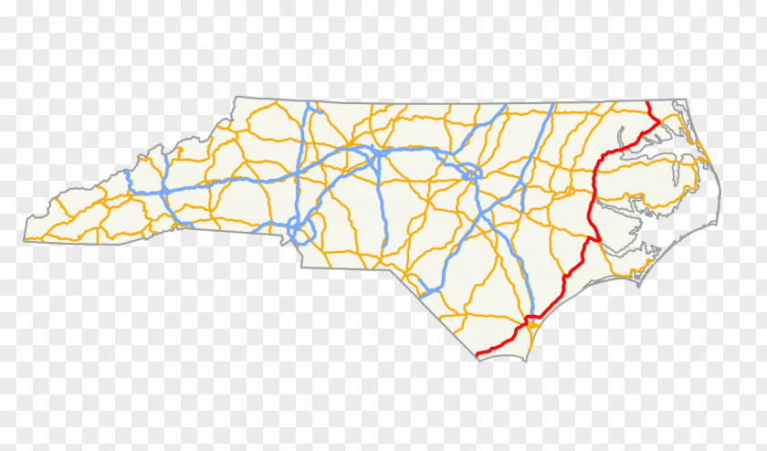 Road U.S. Route 1 In North Carolina 701 Interstate 285 29 PNG