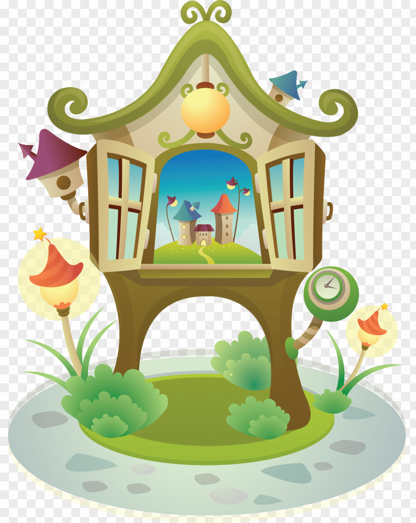 Fairy House Mid-Autumn Festival Cartoon Clip Art PNG