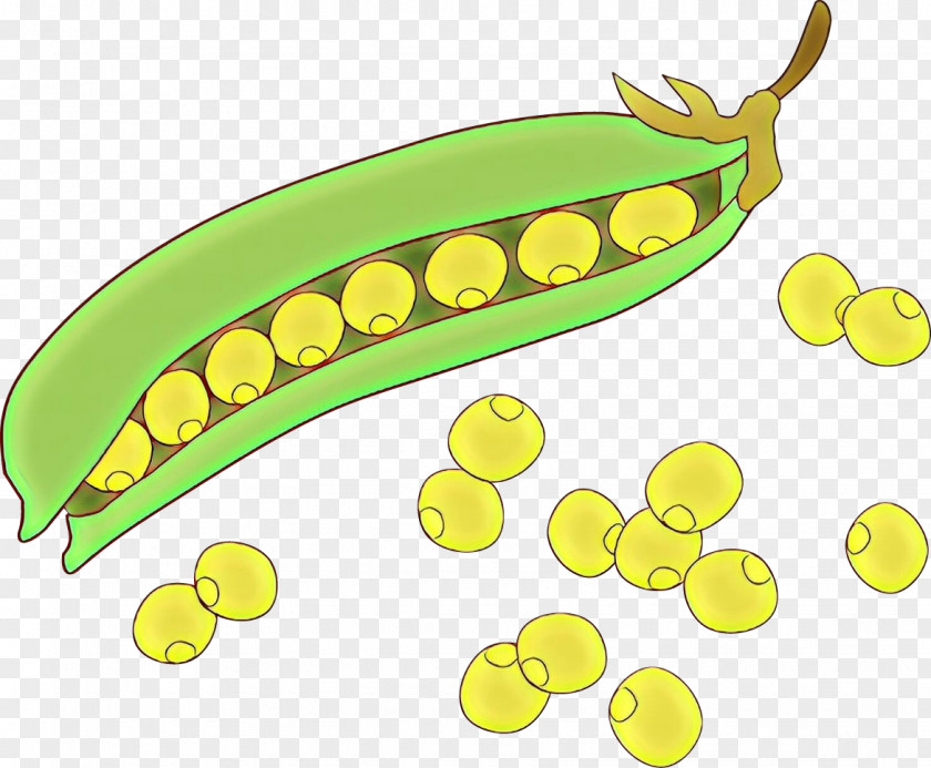 Food Vegetarian Legume Yellow Fruit Banana Pea PNG