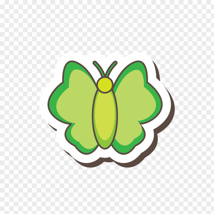 Green Butterfly Vecteur Clip Art PNG