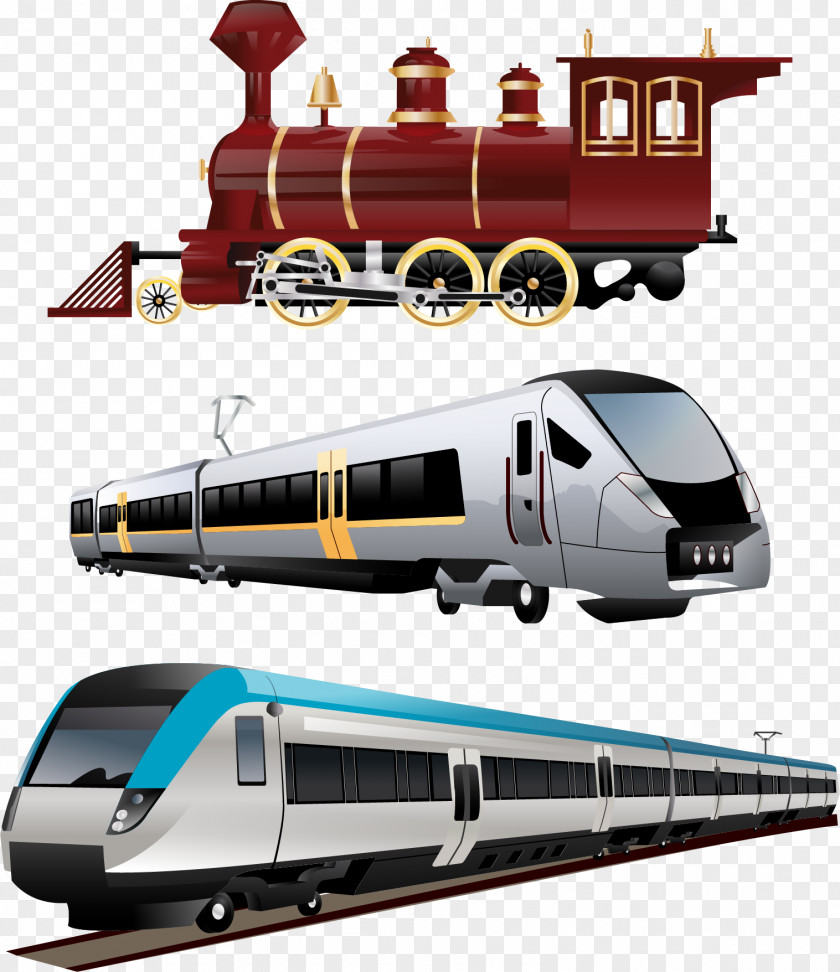 Intercity Train Rail Transport Maglev TGV Railroad Car PNG