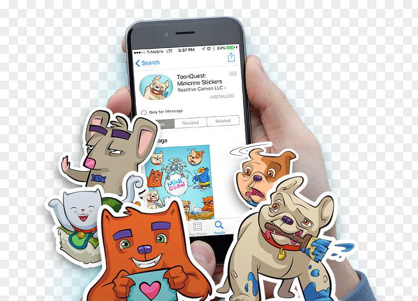 Sticker Pack Smartphone Human Behavior Finger Animal PNG