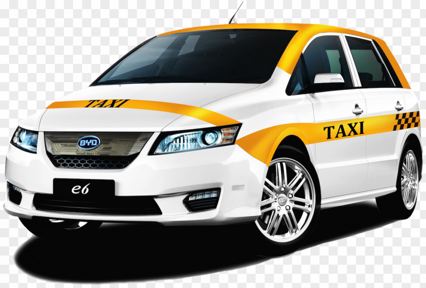CABS BYD E6 Auto Electric Vehicle Car PNG