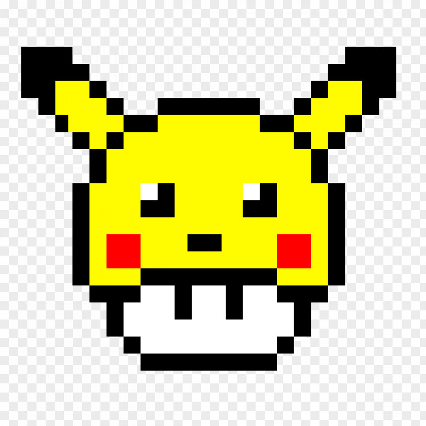 Pikachu Mario Pixel Art Pokémon Minecraft PNG