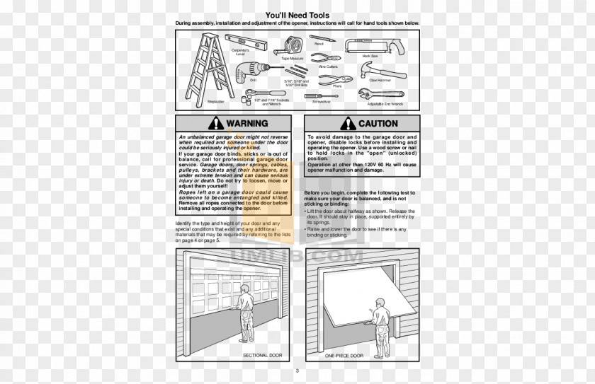 Product Manual Garage Door Openers Doors Chamberlain Group PNG