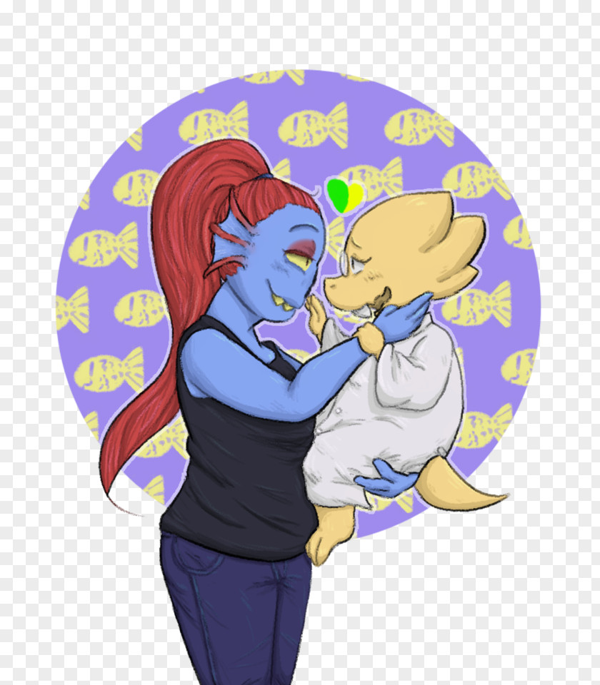 Undertale Fishy Love Friendship PNG