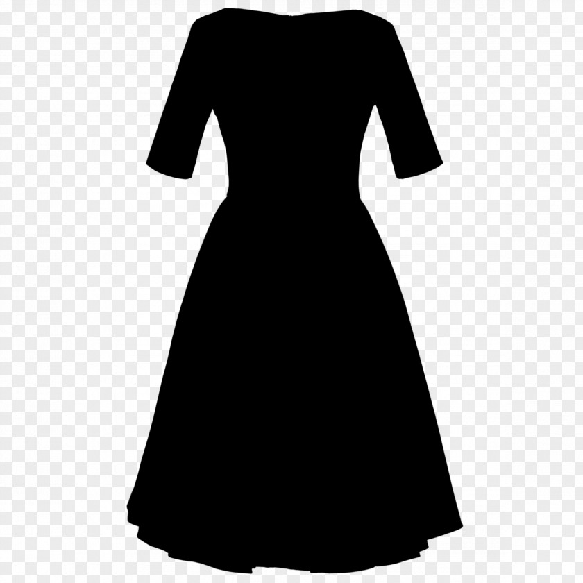 Dress Shoulder Sleeve Gown Black M PNG