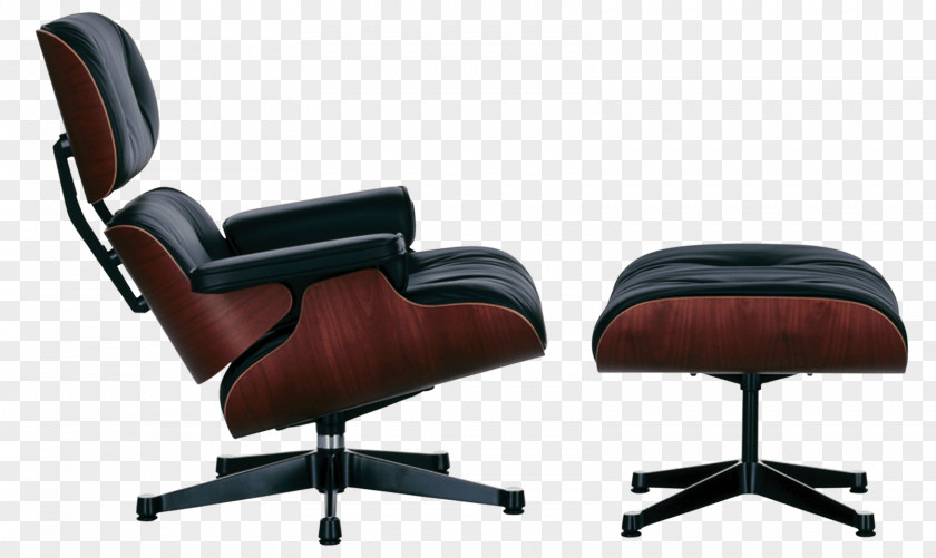 Furniture Eames House Lounge Chair And Ottoman Charles Ray PNG