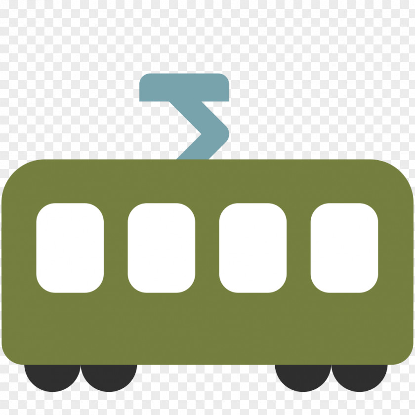 Rails Emoji Tram SMS Transport Mobile Phones PNG