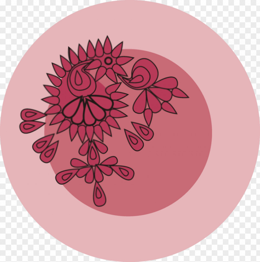 RIP Flower Pink Magenta Floral Design PNG