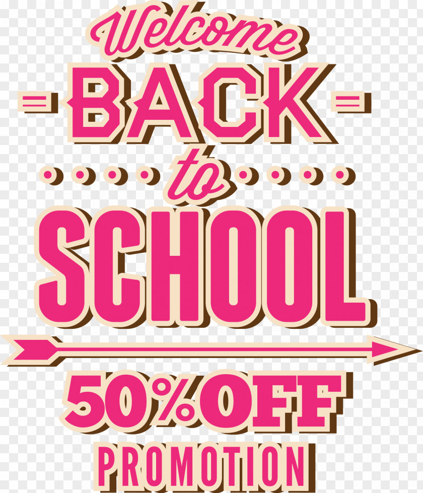 Rose WordArt Happy Return To School Material Poster Flyer Classroom PNG