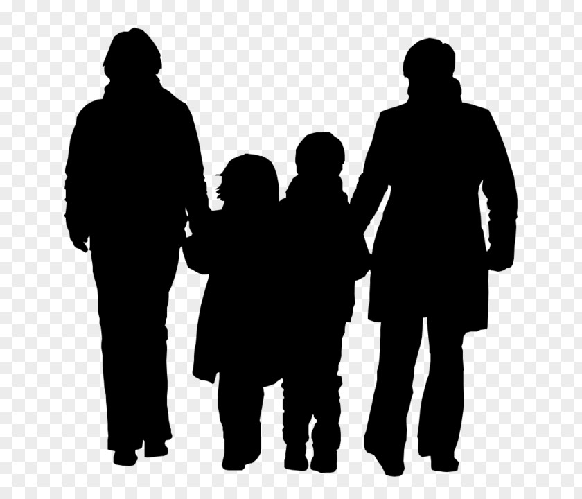 Silhouette Family Rendering PNG
